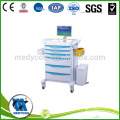 CE approved! Nursing cart with plastic -steel rail, equipment trolley